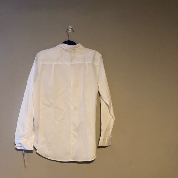 Zac & Rachel White Button Down Blouse - Picture 3 of 6